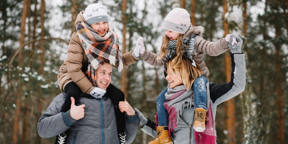 Rodzinna sesja zimowa